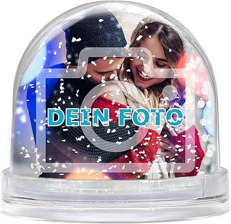 Schneekugel Mit Eigenem Foto Gestalten Glitzerkugelkugel Mit Individuellem Bild Bedruckt Per Thermo Sublimationsdruck Aus Acrylglas Valentinstag Weisse Schneeflocken Amazon De Kuche Haushalt