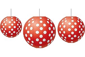 Teacher Created Resources 77227 Red Polka Dots Paper Lanterns