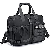 COSCOOA 15.6 inch Tactical Laptop Bag for Men, 40x30x15cm Personal Item Bag, Carry On Travel Duffle Bag for Airplane,Black