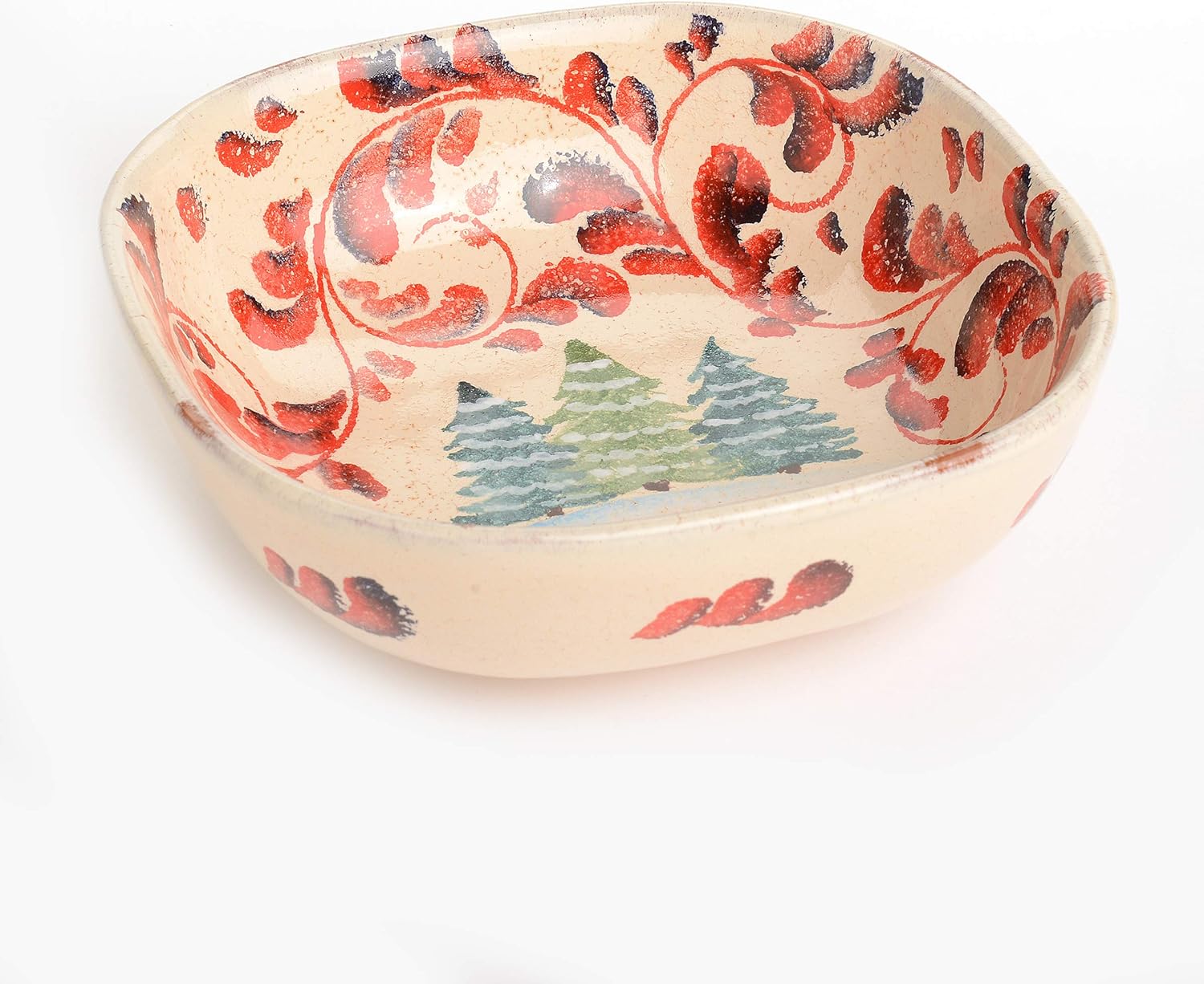 Amazon Com Christmas Dinnerware Set Handpainted Square Bowl