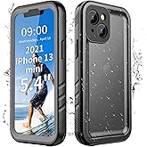 Cozycase TOP Military IP68 Waterproof Case for iPhone 13 Mini - Heavy Duty 360 Shockproof Full Body with Screen Camera Protector Double Water Dust Drop Proof Hard Rugged Tough Bumper Front Back Cover
