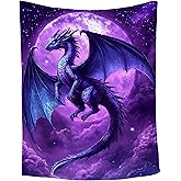Dragon Blanket for Boys Girls,Ultra Soft Flannel Throw Bed Quilt Decor for Couch Sofa Bed All Seasons,Dragon Lover Gifts,40"x50" for Kids