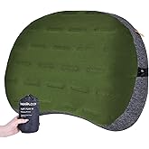 TREKOLOGY Inflatable Camping Pillow - Ultralight Backpacking, Hiking, Outdoor, Travel, Picnic, and Sleeping Pillow - Compact,