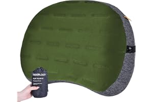 TREKOLOGY Inflatable Camping Pillow - Ultralight Backpacking, Hiking, Outdoor, Travel, Picnic, and Sleeping Pillow - Compact, Portable, Comfortable Camp Pillow for All Adventures ALUFT Plus SE