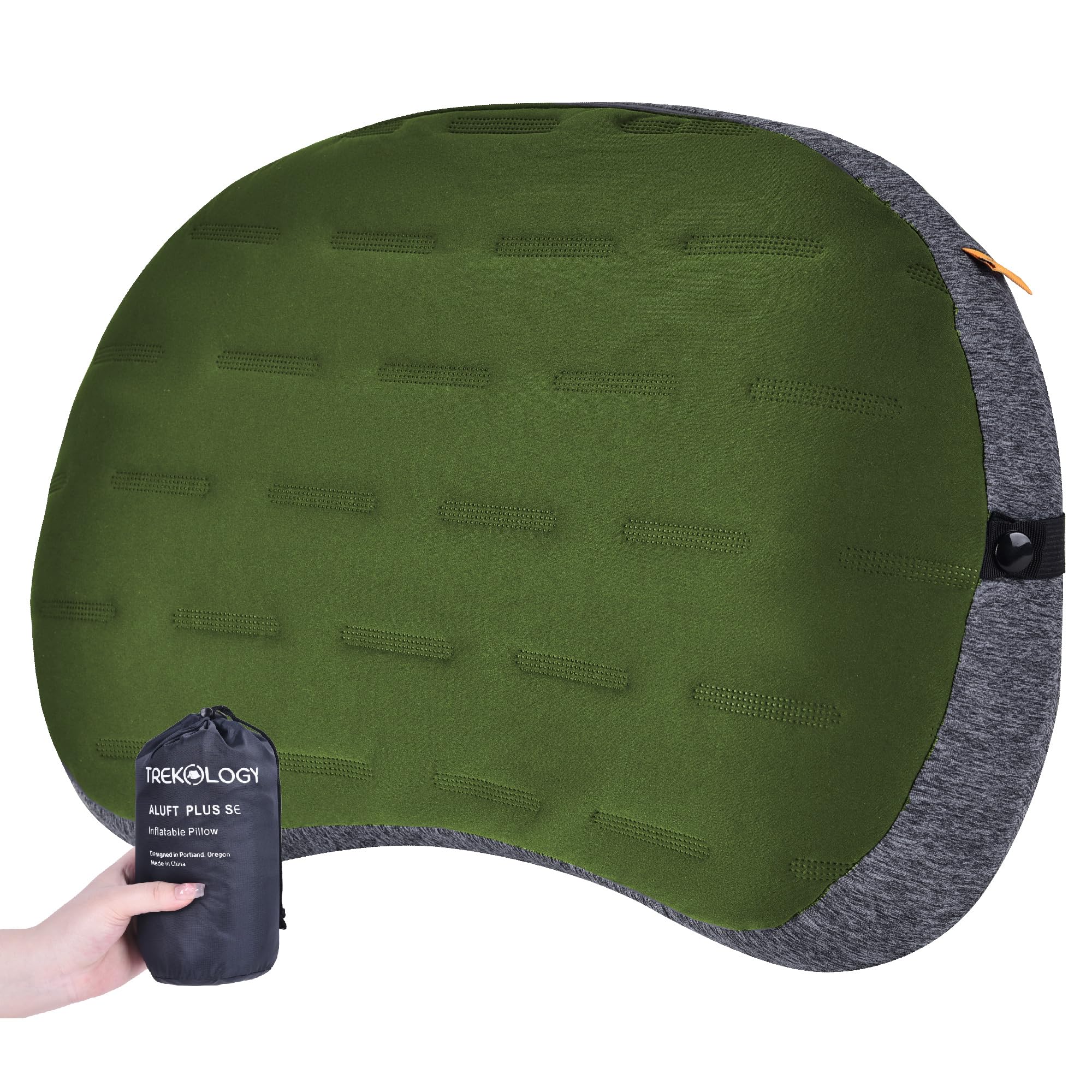 Photo 1 of TREKOLOGY Inflatable Camping Pillow - Ultralight Backpacking, Hiking, Outdoor, Travel, Picnic, and Sleeping Pillow - Compact, Portable, Comfortable Camp Pillow for All Adventures ALUFT Plus SE