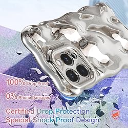 UEEBAI Ripple Case for iPhone 12 Pro Max, Cute