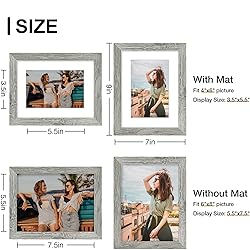 Vittanly 6x8 Picture Frame, Display Pictures 4x6