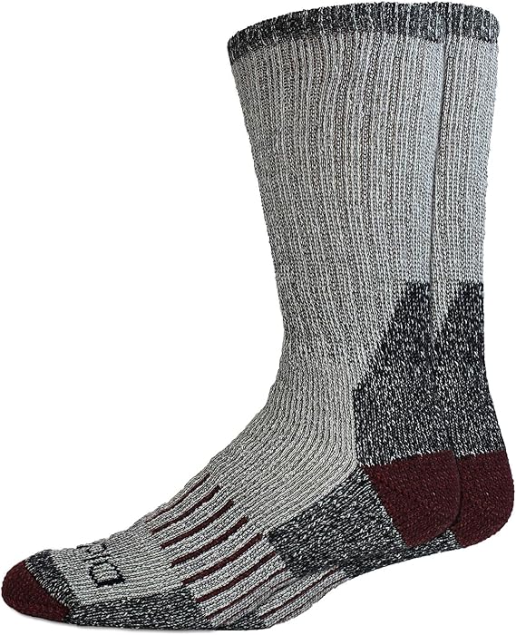 Dickies Men's Heavy Weight Wool Blend Thermal Crew Socks, Black (2