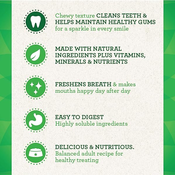 GREENIES ORIGINAL REGULAR NATURAL DENTAL CARE DOG TREATS, 54 OZ. PACK (54 TREATS)