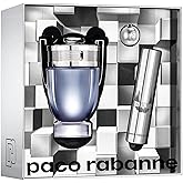 Paco Rabanne Invictus for Men 2 Piece Gift Set (3.4 Ounce Eau de Toilette Spray + 10ml Travel Spray)