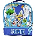 Sonic The Hedgehog I'm Outta Here Dual Compartment Insulated Lunch Box Bag Tote
