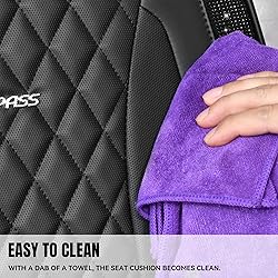 CAR PASS Bling Diamond Back Seat Covers, Nappa