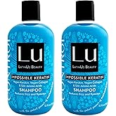 Lu by LatinUs Beauty Control Shampoo Set | Anti Frizz Shampoo with Impossible Keratin, Murumuru Butter, Cruelty Free, Sulfate Free, Paraben Free, Colorant Free | 12 Fl Oz Each | 2-Pack