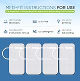 Med-Fit TENS Self-Adhesive Pads 16 Pads 4 Packs 5x10 cm Compatible with TENS view 6