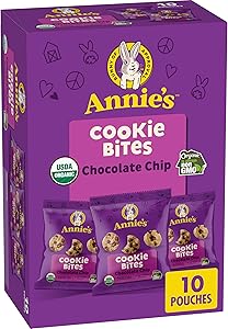 Annie's Organic Chocolate Chip Cookie Bites, 10 Pouches, 10.5 oz