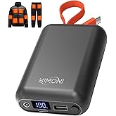 HIMONI ๐ญ๐ฎ๐ฉ/๐ฑ๐ฉ ๐ฎ๐ ๐ฏ๐ ๐ฎ๐ฌ๐ฌ๐ฌ๐ฌ๐บ๐๐ต Heated Jacket Battery Pack for Wulcea, Genovega, Kemimoto, Power Bank with LED Display for Heated Jacket Vest Pants Gear Chair Seats Blanket
