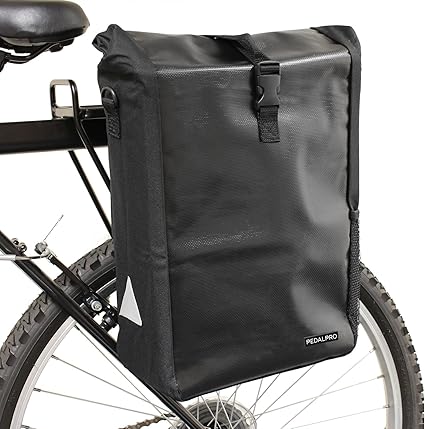 Pedalpro Sacoche Impermeable Pour Arriere De Velo Avec Bandouliere Noir Amazon Fr Sports Et Loisirs
