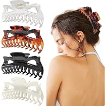 Amazon.com: LILIEBE 5.5” Large Hair Claw Clips, Big Hair Clips ...