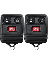 2 Replacement Keyless Entry Remote Control Key Fob Clicker Transmitter 3 Button - Black