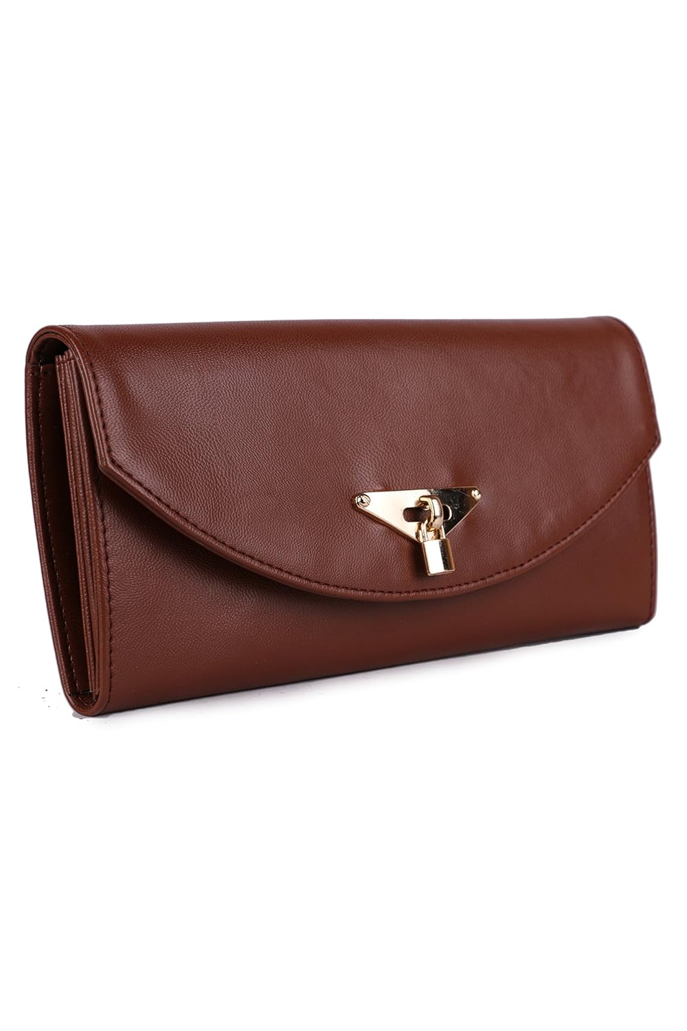 women marks women's pu clutch (brown)