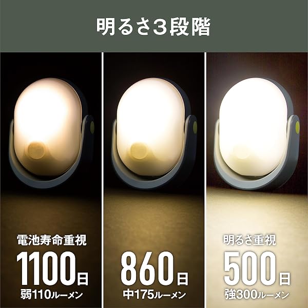 MUSASHI PORTABLE LIGHT MOTION SENSOR OUTDOOR INDOOR BATTERY POWERED SECURITY LIGHT ANYWHERE LED SENSOR LIGHT 300LM ASL-097