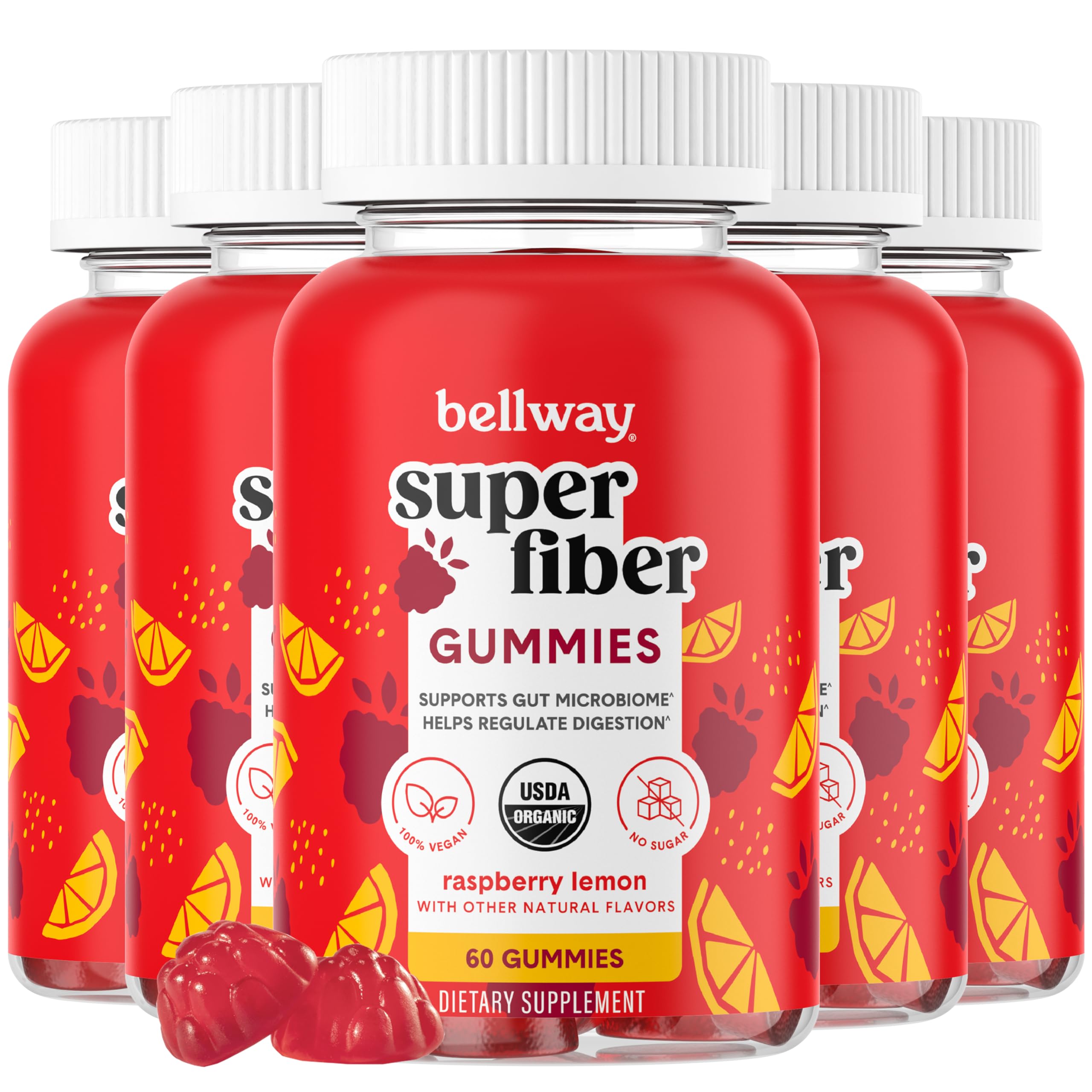 Mua Bellway Super Fiber Gummies for Adults (5 Pack) - Sugar Free ...