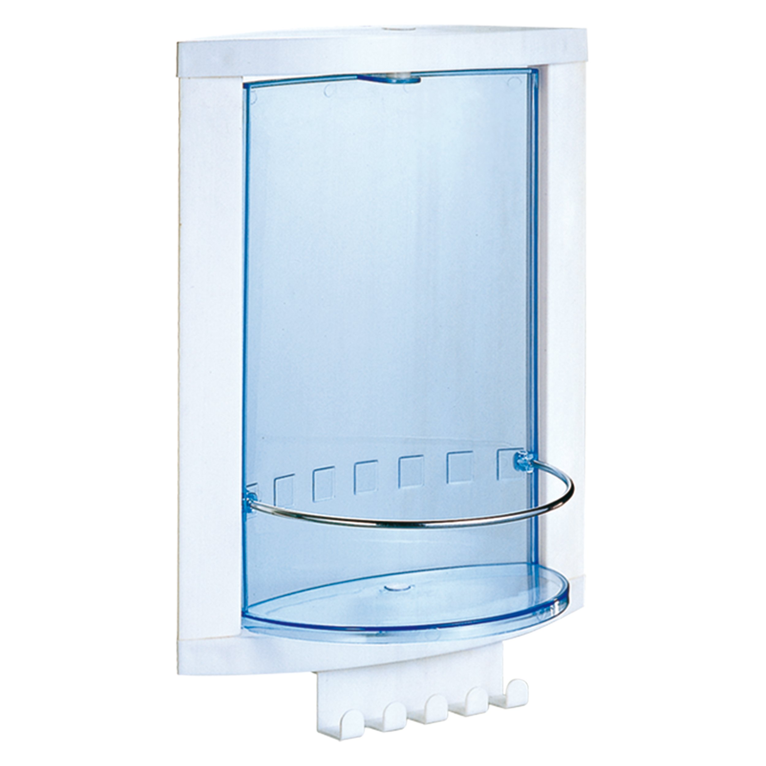 MSV Bathroom Cupboard, Blue/Silver, 23 x 32 x 12 cm