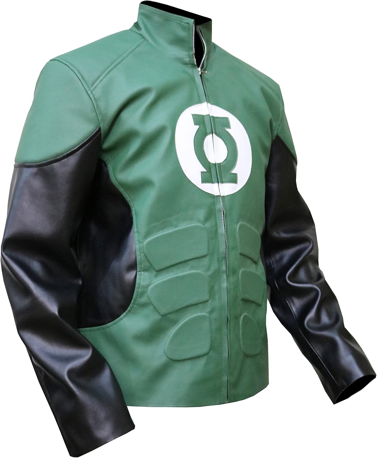 Gardner's Green Lantern Leather Jacket,DC Comics Cosplay Real Sheep Leather,XXS3XL Amazon