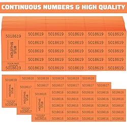 Kosiz 504 Sheets 25 Bid Raffle Ticket with