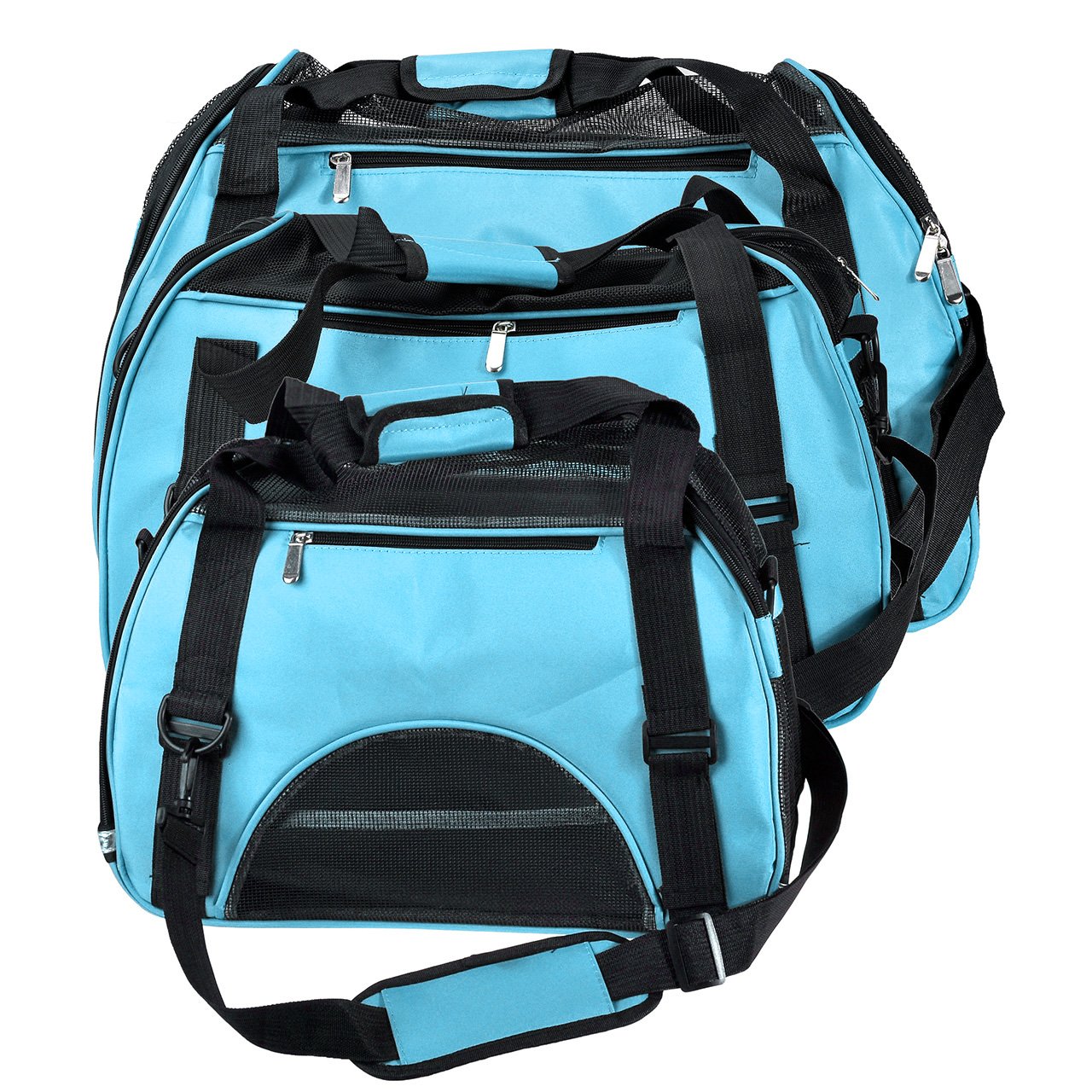 Mangostyle Borsa per Cani Borsa a Tracolla Confortevole per Cani e Gatti per Outdoor Escursione Pieghevole per Viaggio in Treno Trasportino per Animali Domestici - Taglia S