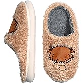 Elvora Funny Animal Slippers for Women - Fuzzy Plush Memory Foam Indoor, Machine Washable Cozy House Shoes