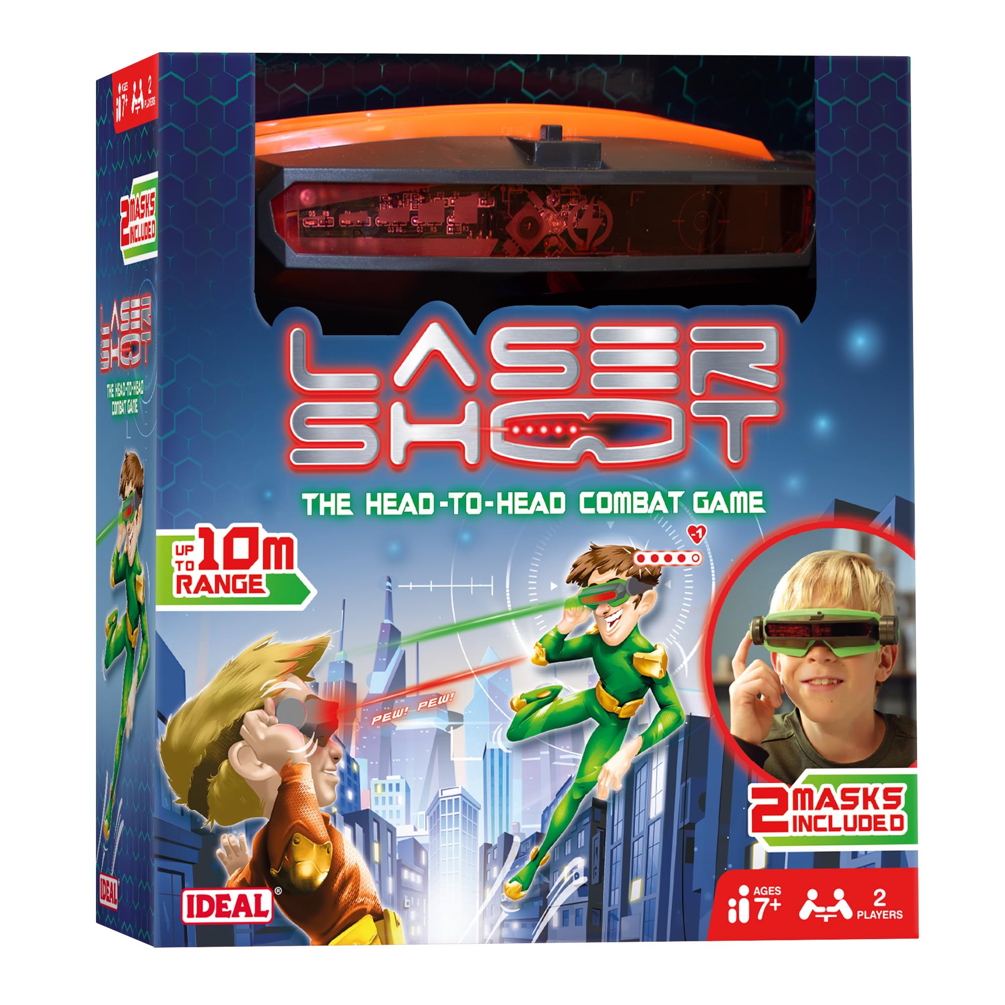 IDEAL Laser Shoot: Electronic Laser Tag Game For Kids Battle Game, Head-to-Head for 2 Players, for Family and Kids Ages 7+