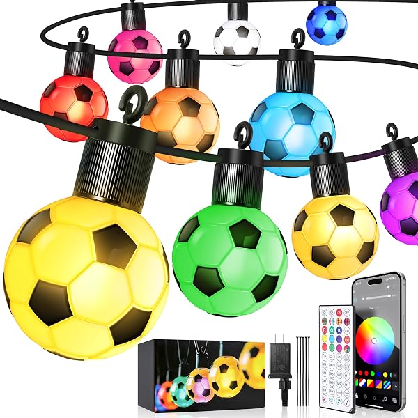RAINBOWSHOW WORLD CUP 2026 SOCCER, SMART OUTDOOR STRING...