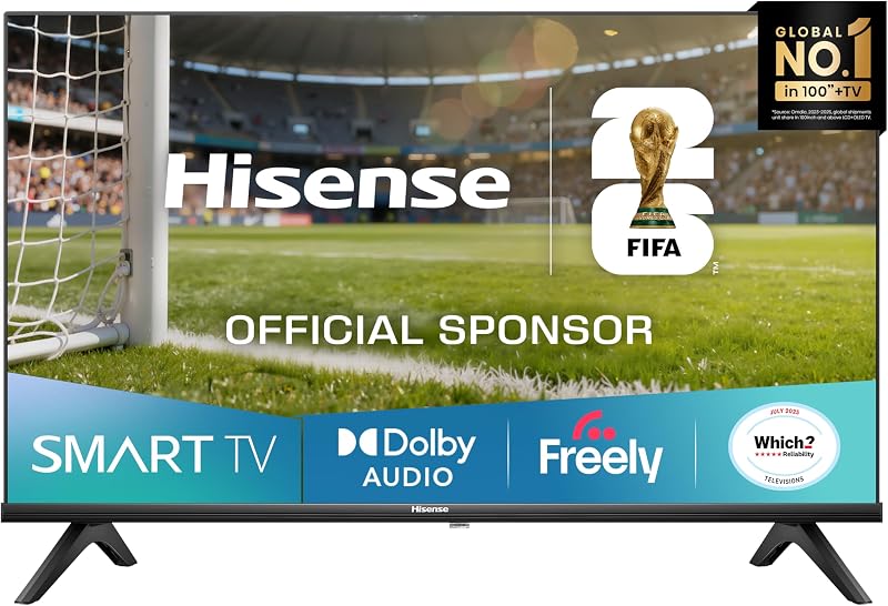 Hisense 32 inch 32E4QTUK FHD Direct Lit LED TV Freely Dolby Audio