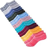 IDEGG No Show Socks Women 10 Pairs Low Cut Anti-Slid Novelty Athletic Casual Invisible Liner Socks