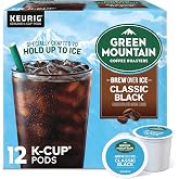 Green Mountain Coffee Roasters ICED Classic Black, Single Serve Keurig K-Cup Pods, Medium Roast Iced Coffee, 12 Count