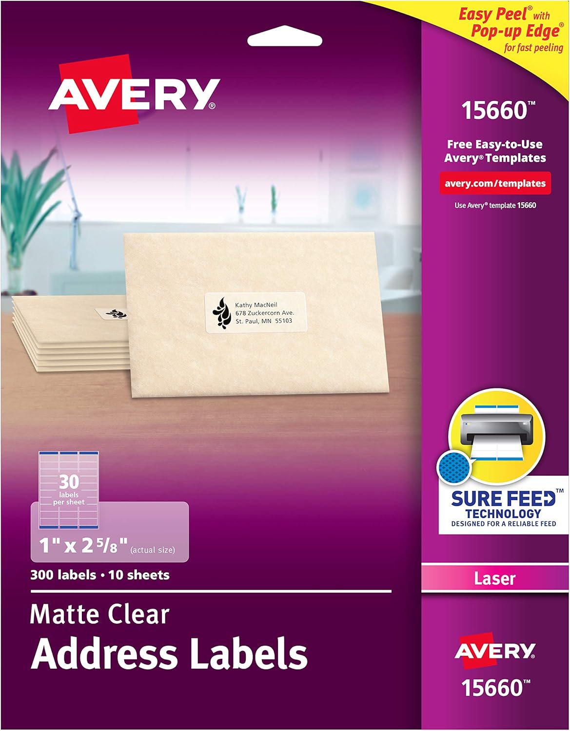 Clear Printable Address Labels