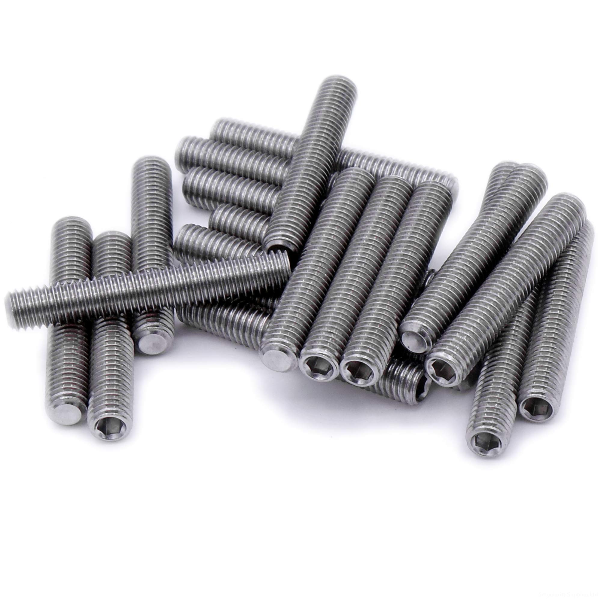 M2 (2mm x 2mm) Hex Socket Grub Screw (Cup Point) - Stainless Steel (A2) (Pack of 20)