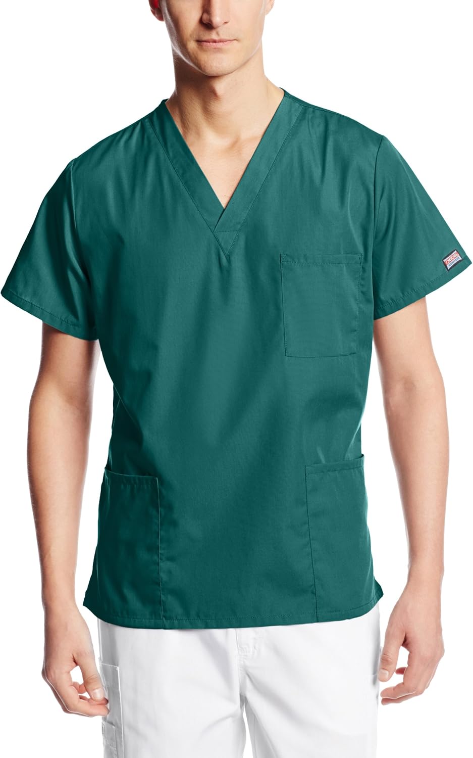 Cherokee Originals Unisex V-Neck Scrubs Top, Hunter, X-Small: Medical Scrubs Shirts: Clothing