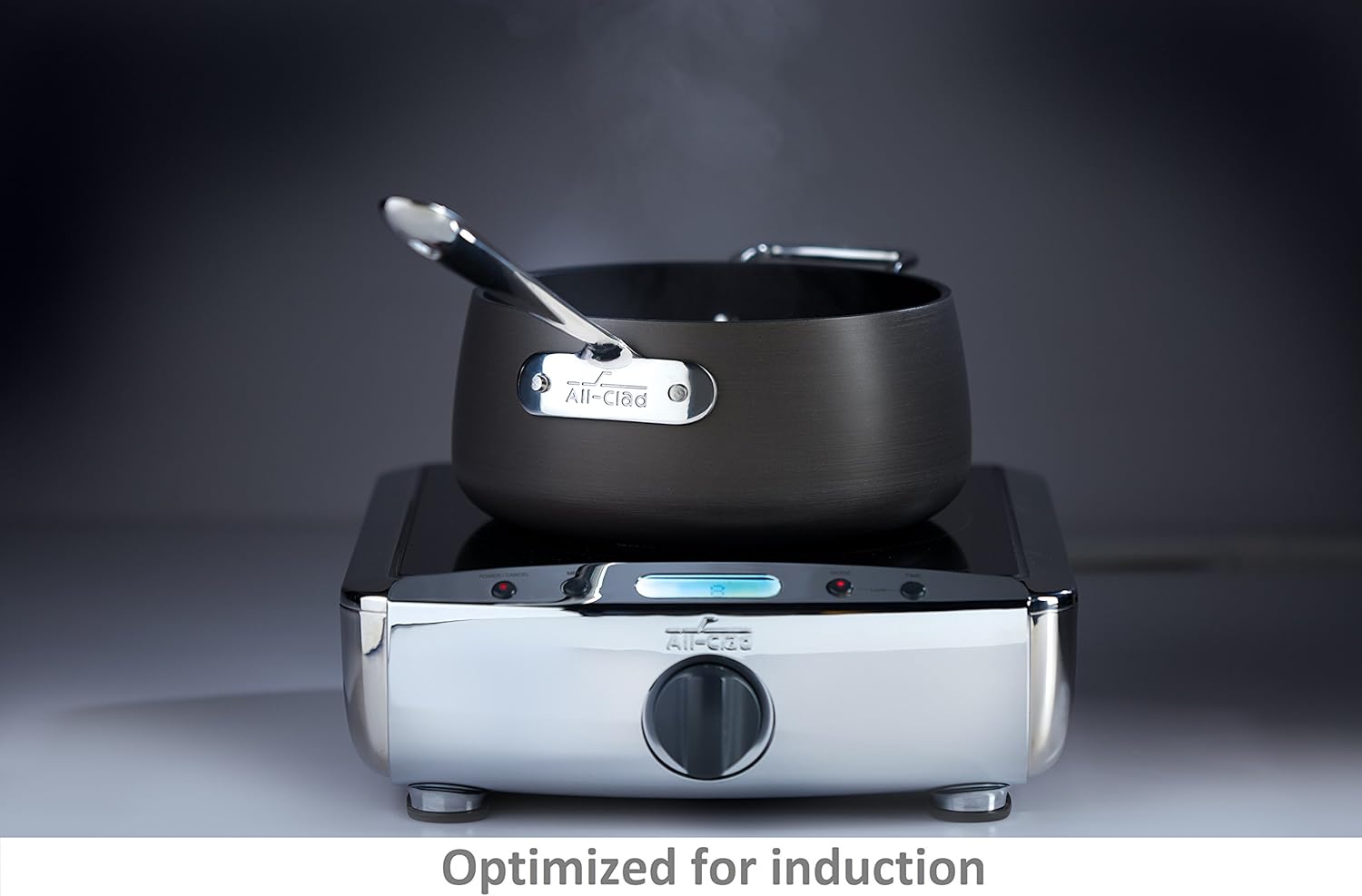 All-Clad E7853364 HA1 Hard Anodized Nonstick Dishwasher Safe PFOA Free Saute Pan Cookware, 4-Quart, Black: Kitchen & Dining