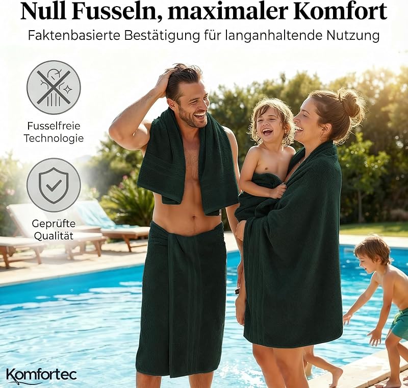 Badetuch 100x200 cm aus 100% Baumwolle — Foto 7 von 7