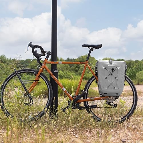 ROCKBROS Bike Panniers Waterproof Bike Rear Rack Bag Max 30L Large