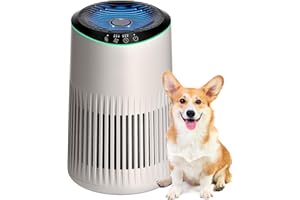 MERONTE Purificateurs d'air pour chambre à coucher, maison, purificateur d'air pour odeurs de fumée avec éponge parfumée, pet