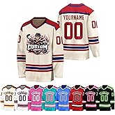 Custom Hockey Jersey Personalized Ice Hockey Team Jersey Stitched Print with Name Number Logo Breathable Uniform