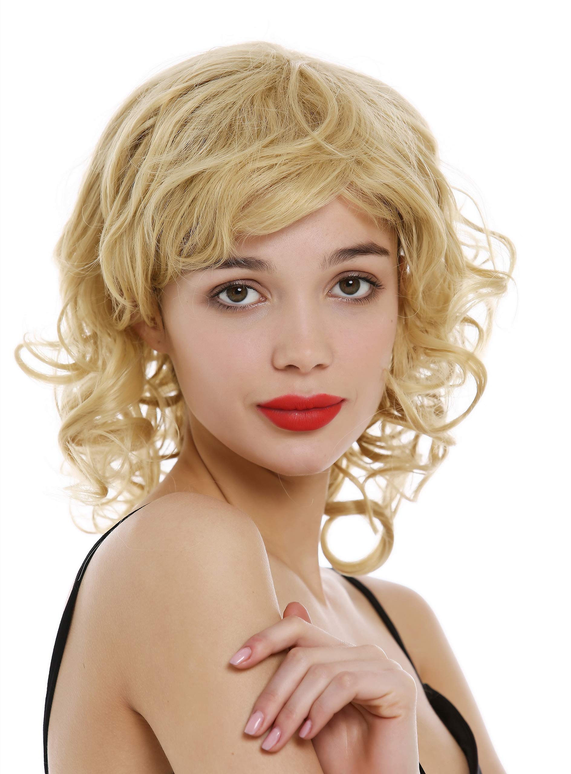 WIG ME UP - ETW-7155AHT-86 Lady wig shoulder-length medium long curled curls parting goldblond blond