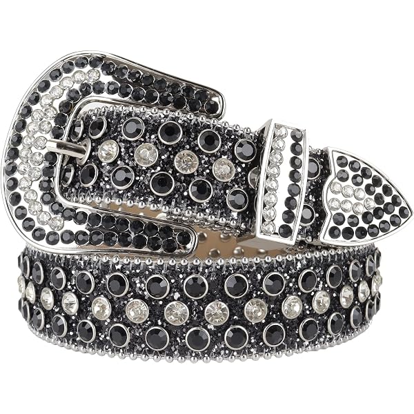 9513 Rhinestone Belt For Men & Women, Western Cowgirl Cowboy Bling Studded CaySep Women Men Rhinestone Belt Western Cowgirl Cowboy  main image 3