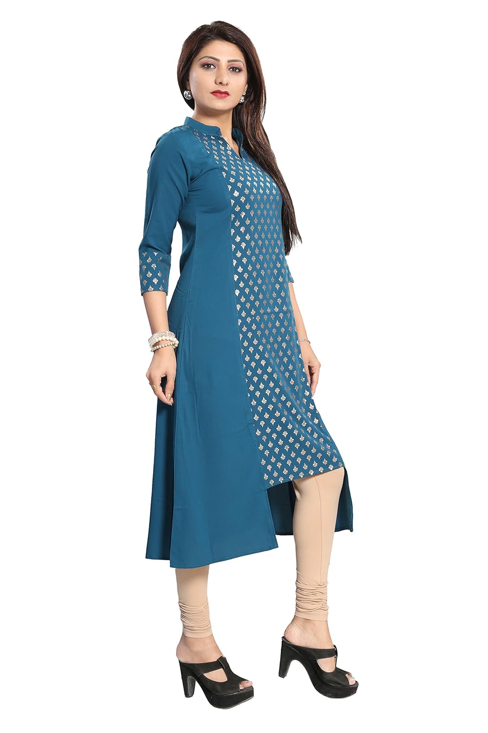 alc creation women's crepe straight kurti