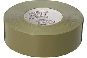 Nashua 398 Olive Drab Green Duct Tape, Heavy Duty, Water Resistant, 1.89 Inch x 60 yds, 1 Roll