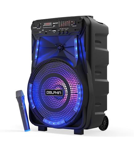 Dolphin SP-1217RBT 12-Inch Rechargeable High Power Bluetooth Party