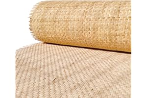 22" Width x 3.3 FT Natural Cane Webbing V Shape Brown, Cannage,55 x 100cm Cannage en rotin naturel Rattan Material Mesh Ratta